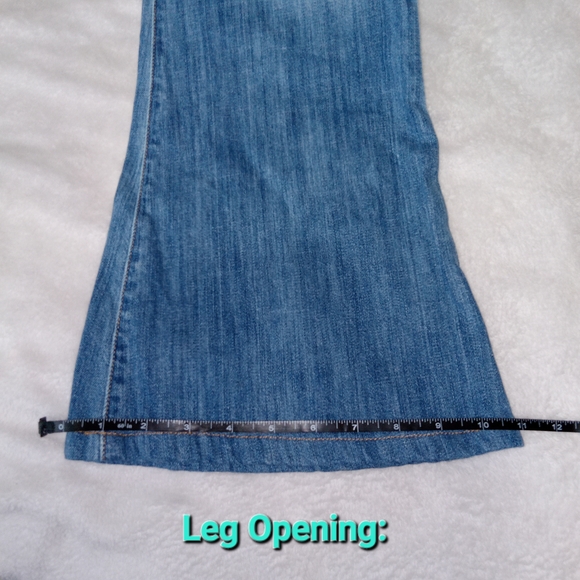 Current/Elliott High Waist Bell Jeans Canteen Blue 70s High Rise Flare Sz 29 EUC - Picture 9 of 14